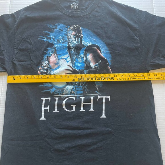 Street Fighter Mortal Combat T-Shirt Size XL Black - Picture 4 of 8
